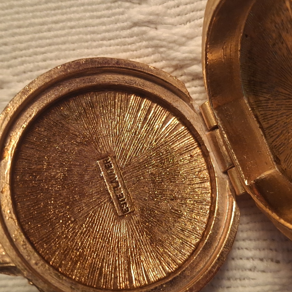Estee Lauder Gold Solid Perfume Compact - image 2